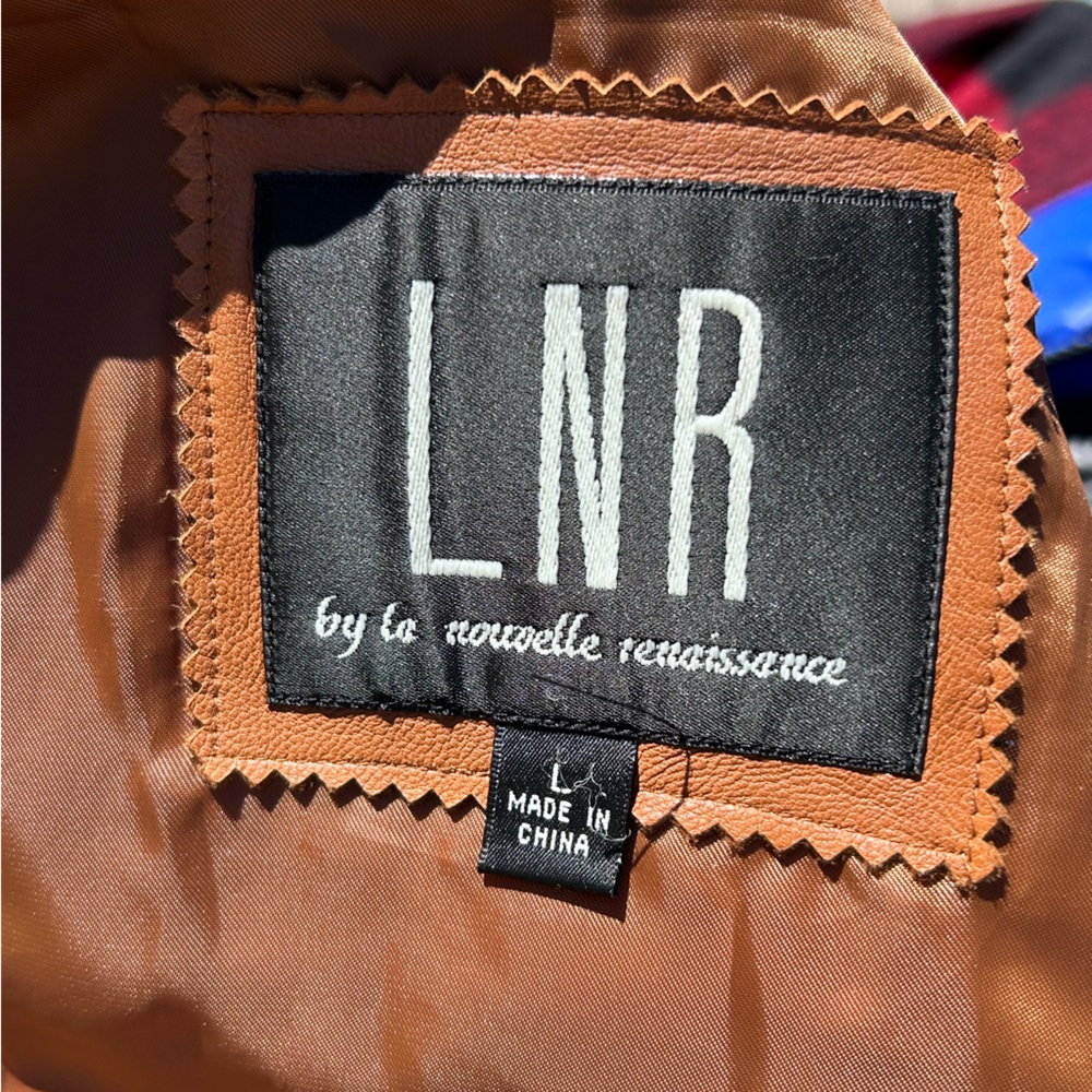 Womens vintage 70’s Brown Leather Coat LNR - Picture 4 of 9